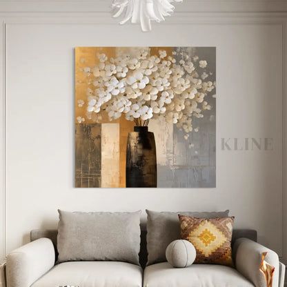 Les Fleurs Blanches - Hand Painting