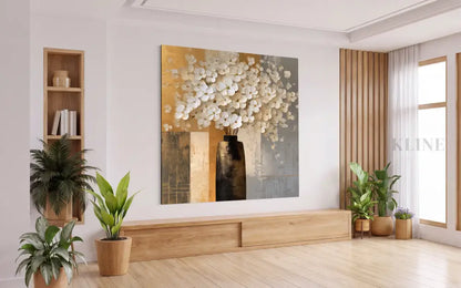 Les Fleurs Blanches - Hand Painting