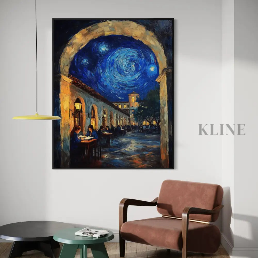 Lessons Beneath the Starry Arch - Hand Painting