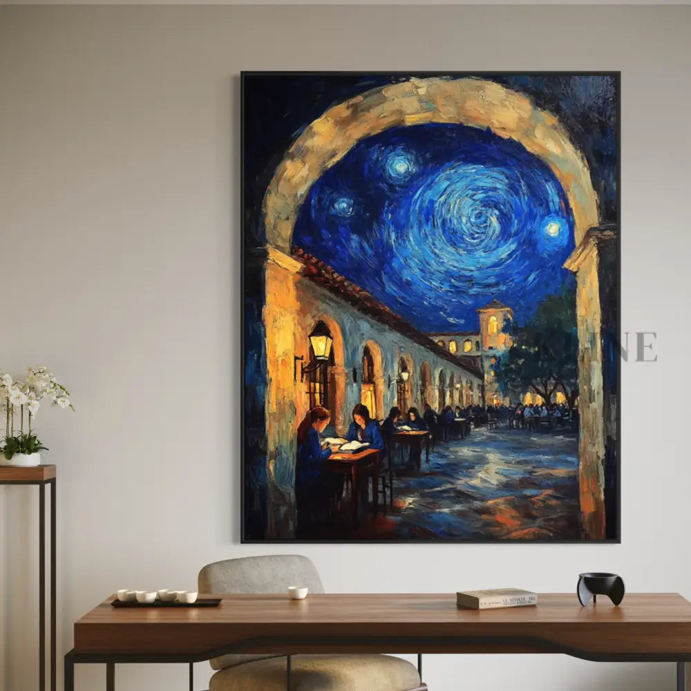 Lessons Beneath the Starry Arch - Hand Painting