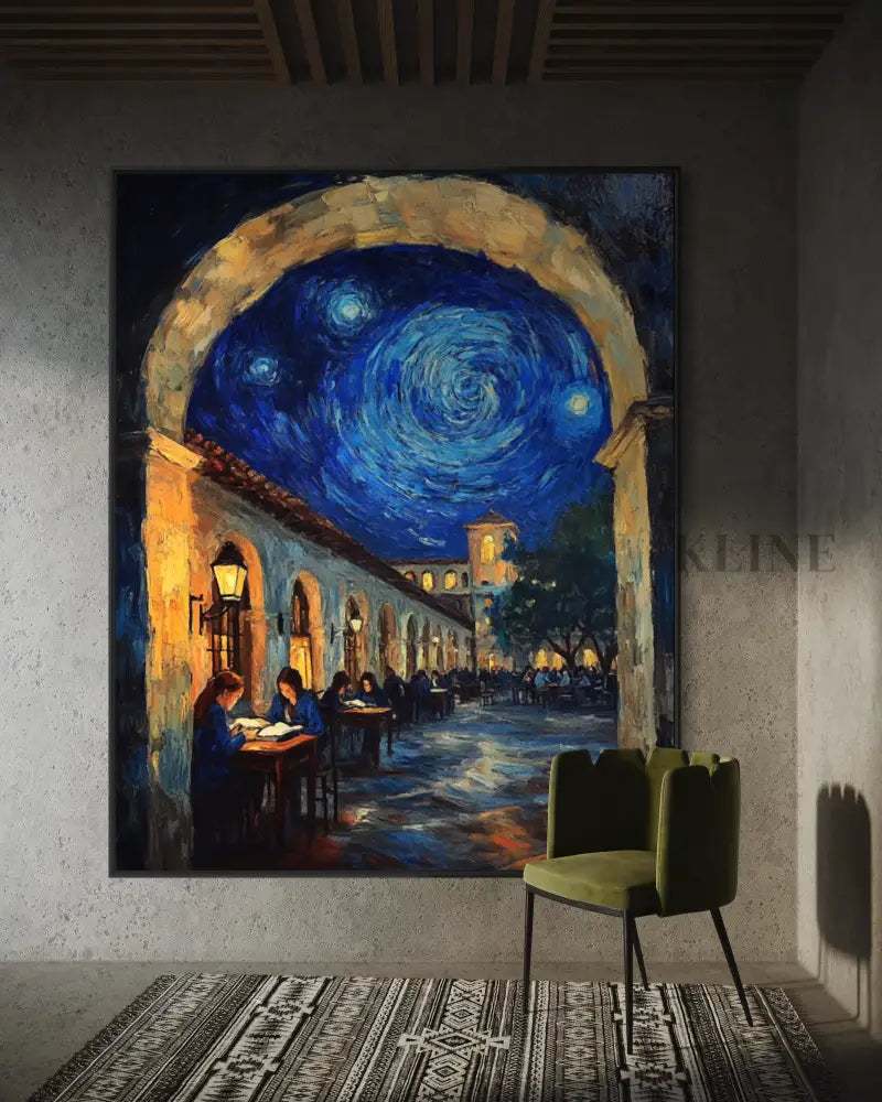 Lessons Beneath the Starry Arch - Hand Painting