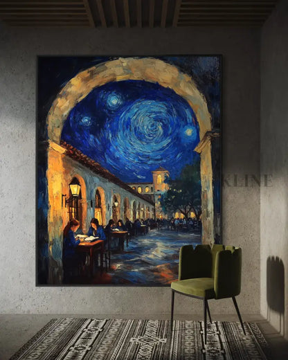 Lessons Beneath the Starry Arch - Hand Painting