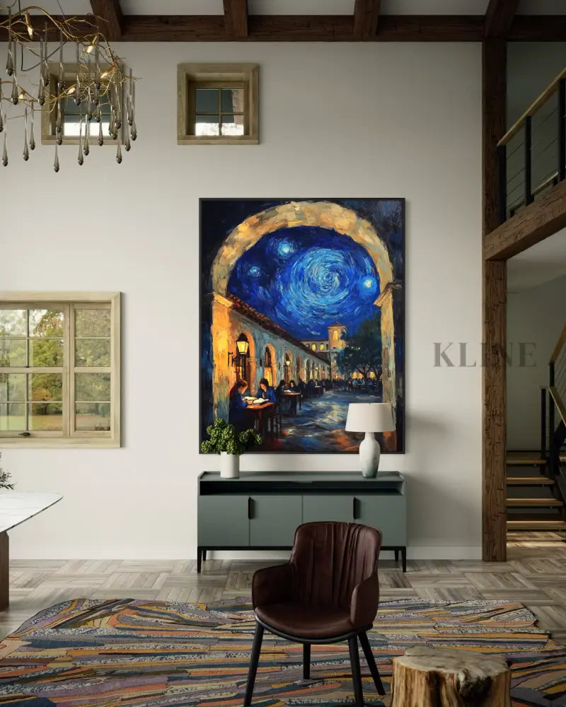 Lessons Beneath the Starry Arch - Hand Painting