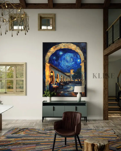 Lessons Beneath the Starry Arch - Hand Painting