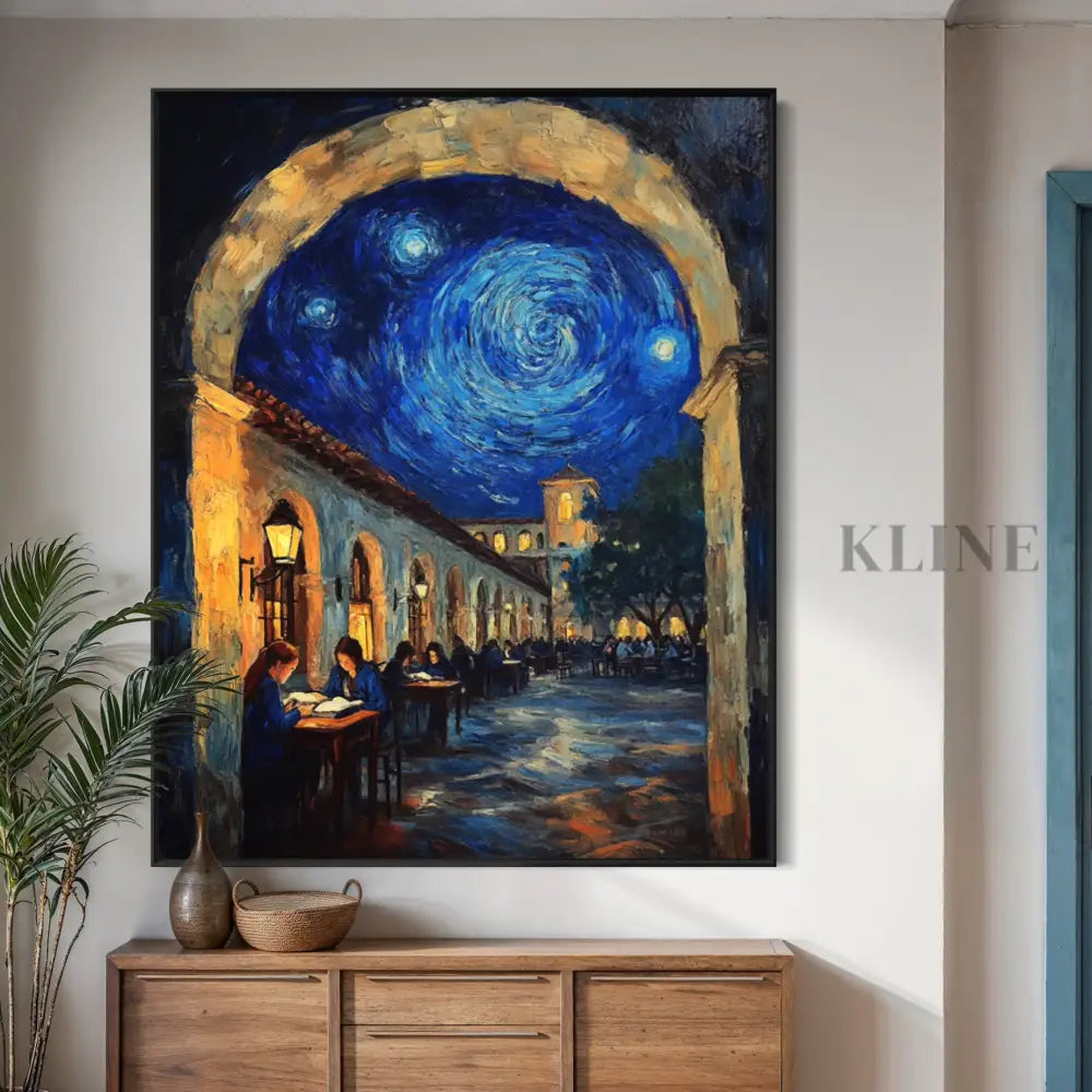 Lessons Beneath the Starry Arch - Hand Painting