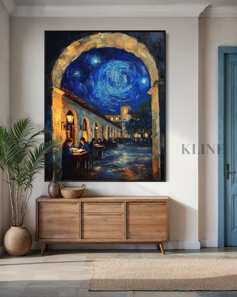 Lessons Beneath the Starry Arch - Hand Painting