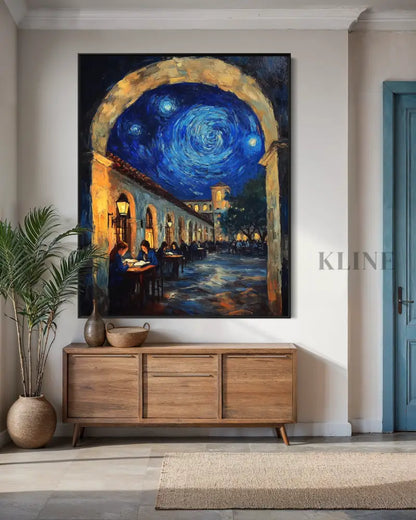 Lessons Beneath the Starry Arch - Hand Painting