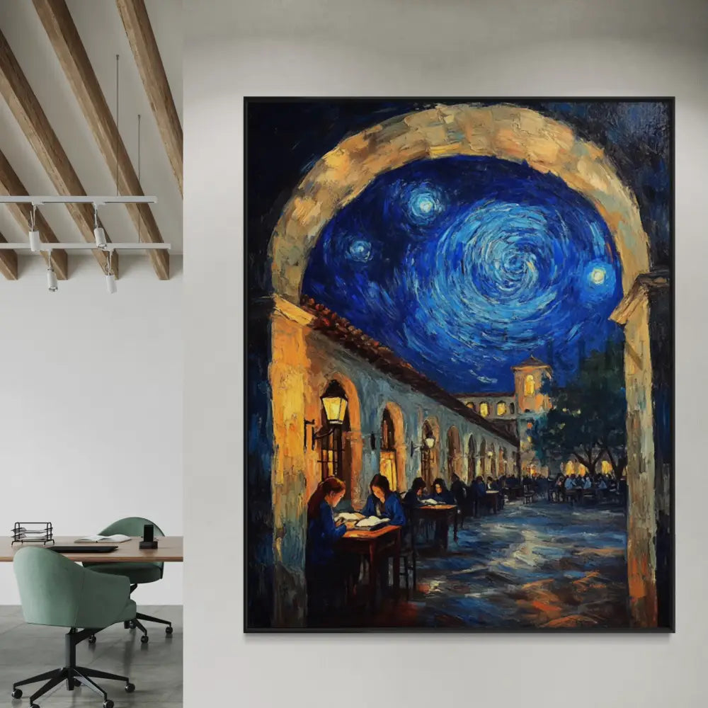 Lessons Beneath the Starry Arch - Hand Painting