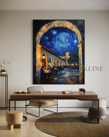 Lessons Beneath the Starry Arch - Hand Painting
