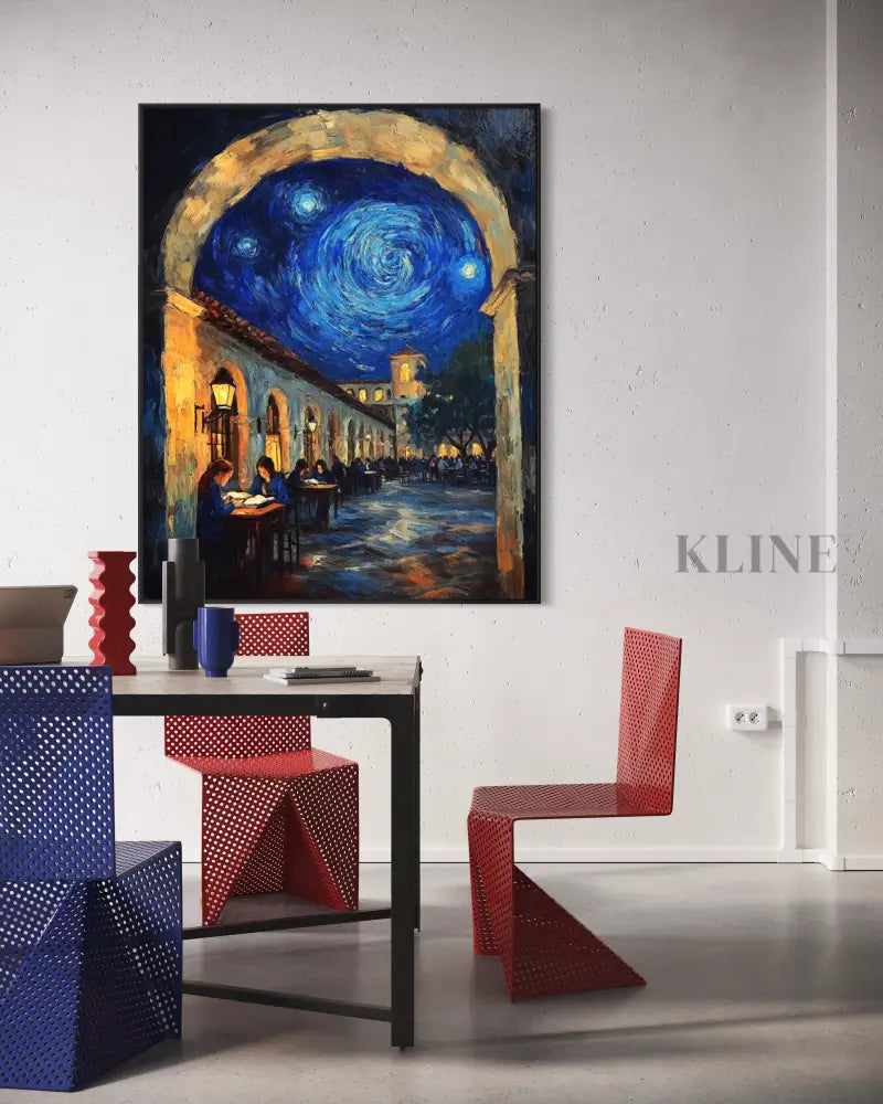 Lessons Beneath the Starry Arch - Hand Painting