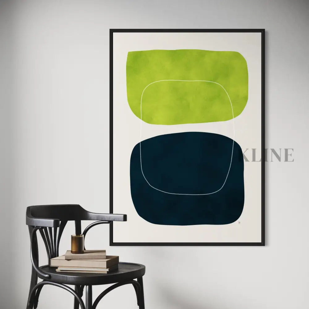 Levitate - Hand Painting Art mural vert