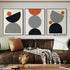 Lines and Circles Triptych - Hand Painting