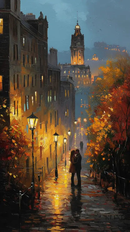Love in the City of a Hundred Spires - Hand Painting