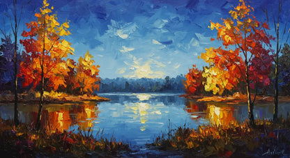 Luminescent Canopy - Hand Painting