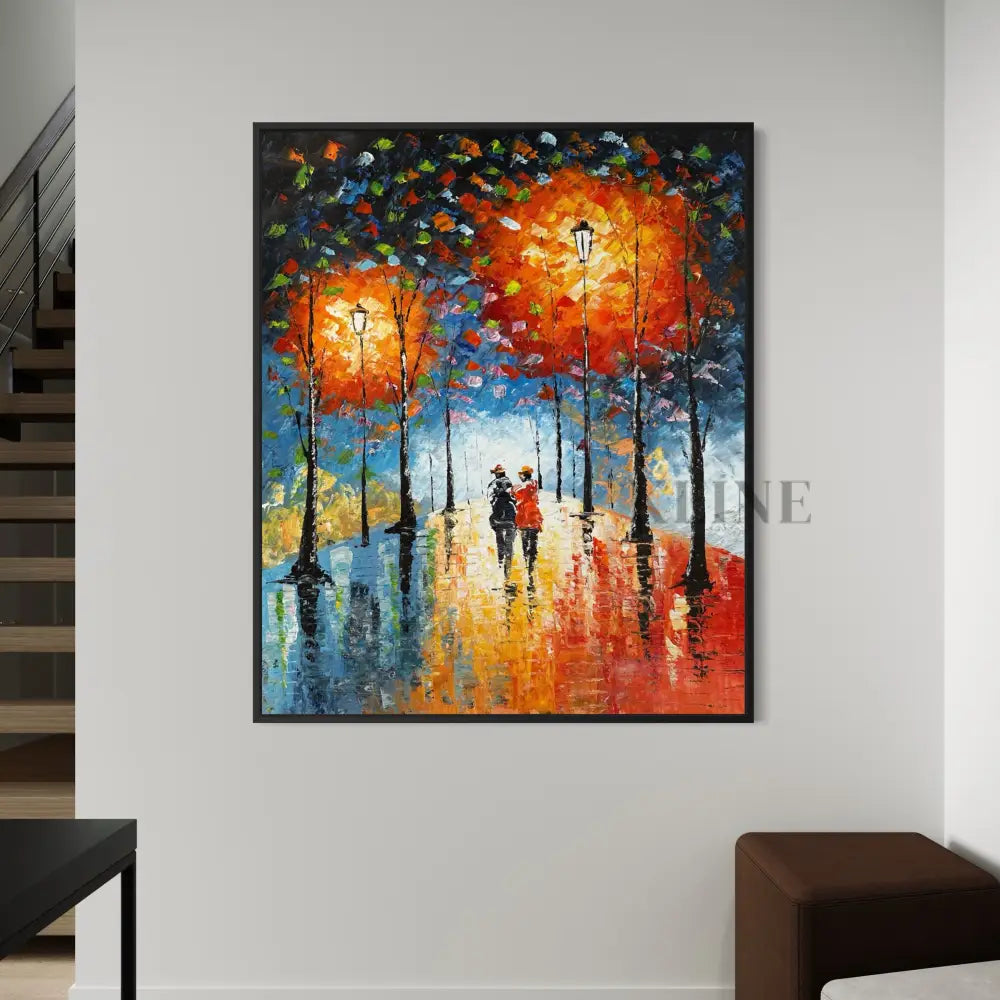 Luminous Love - Hand Painting Art mural de salon