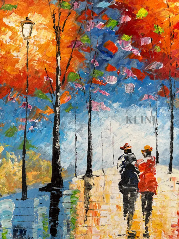 Luminous Love - Hand Painting Art mural de salon