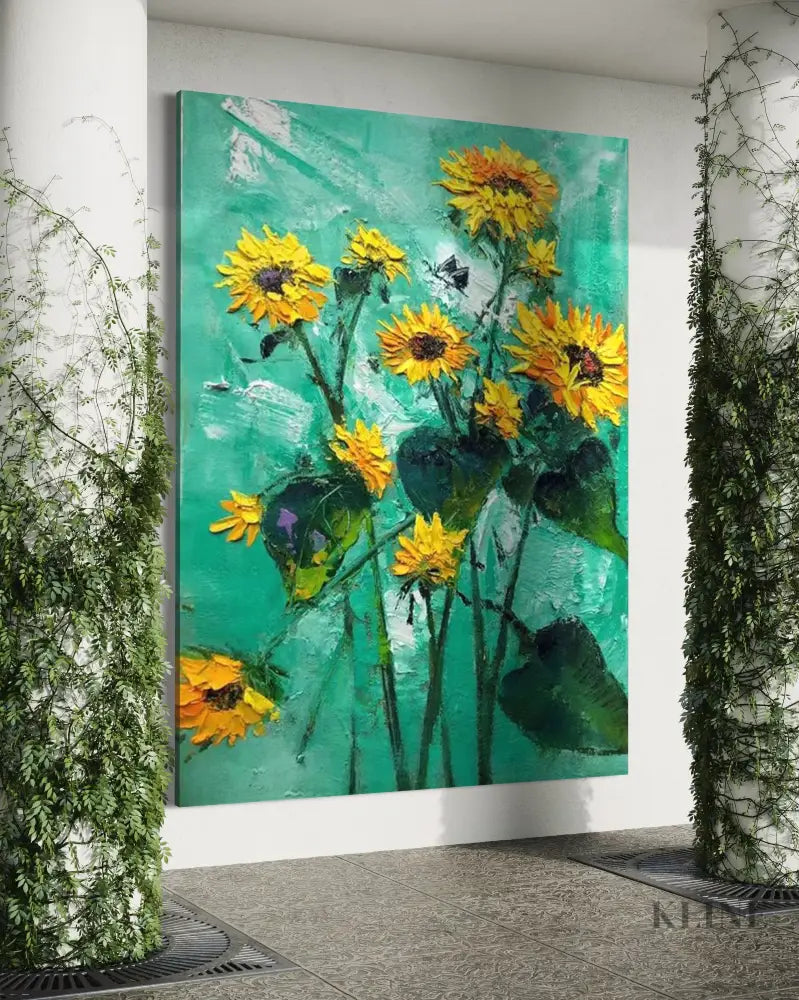 Lush Sunflare - Hand Painting 