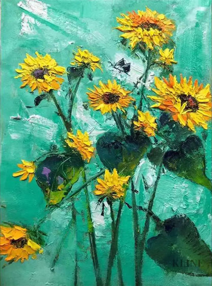 Lush Sunflare - Hand Painting