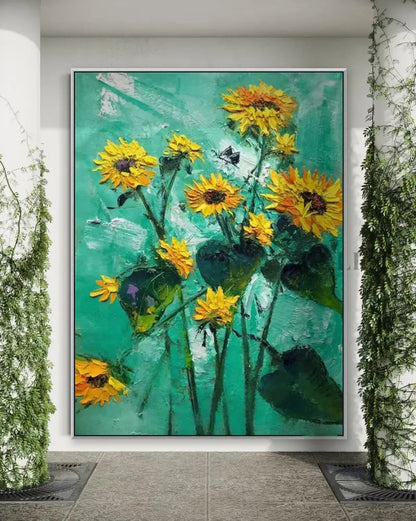 Lush Sunflare - Hand Painting