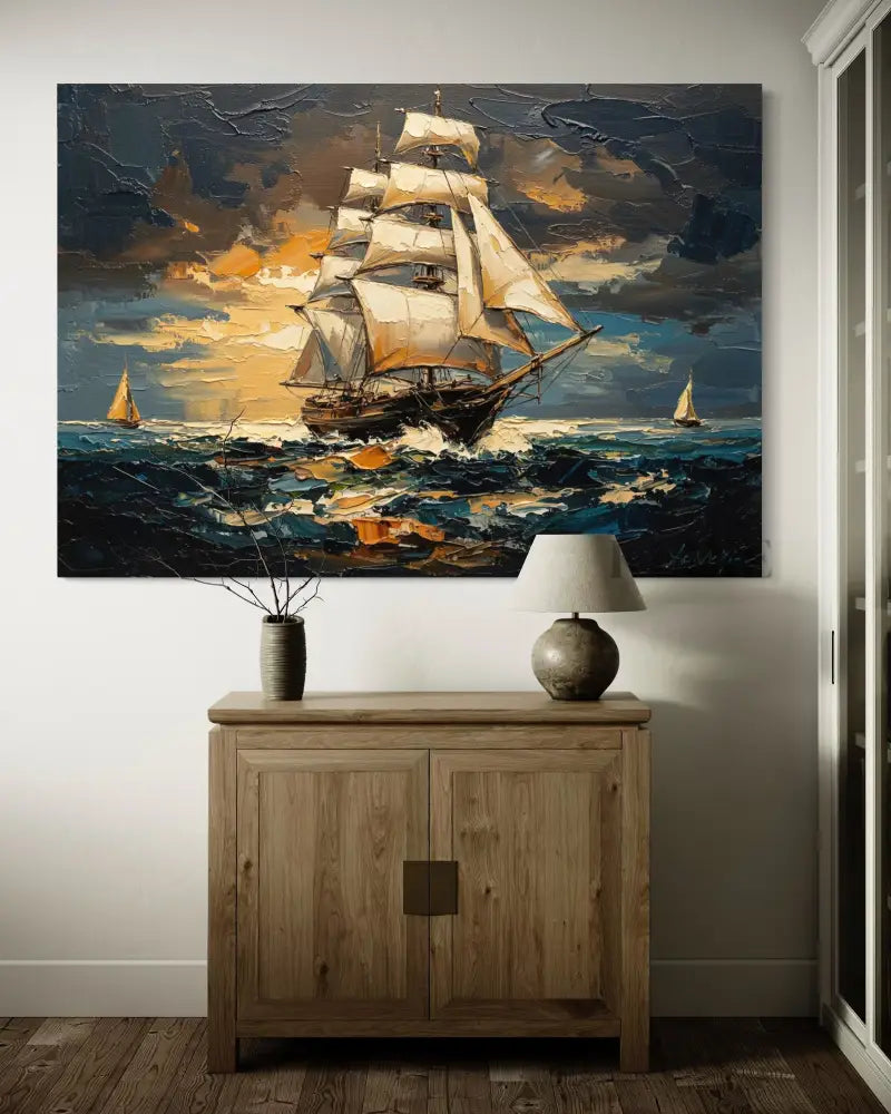 Majesty of the Seas - Hand Painting Arte della parete per salotto