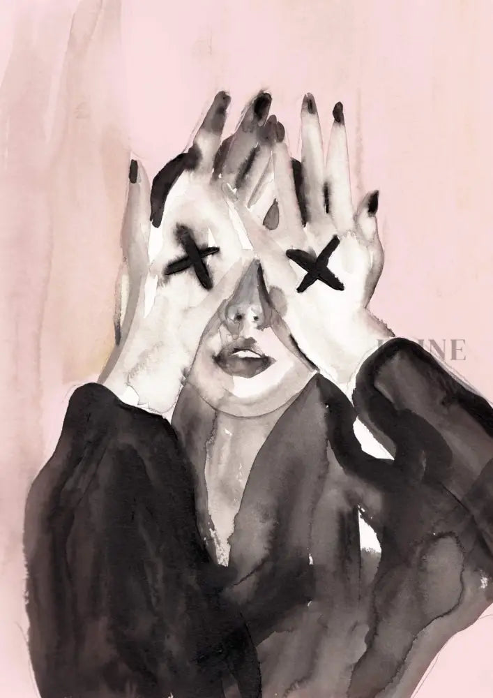 Make Me Wanna XX Pink - Hand Painting Art mural de salon