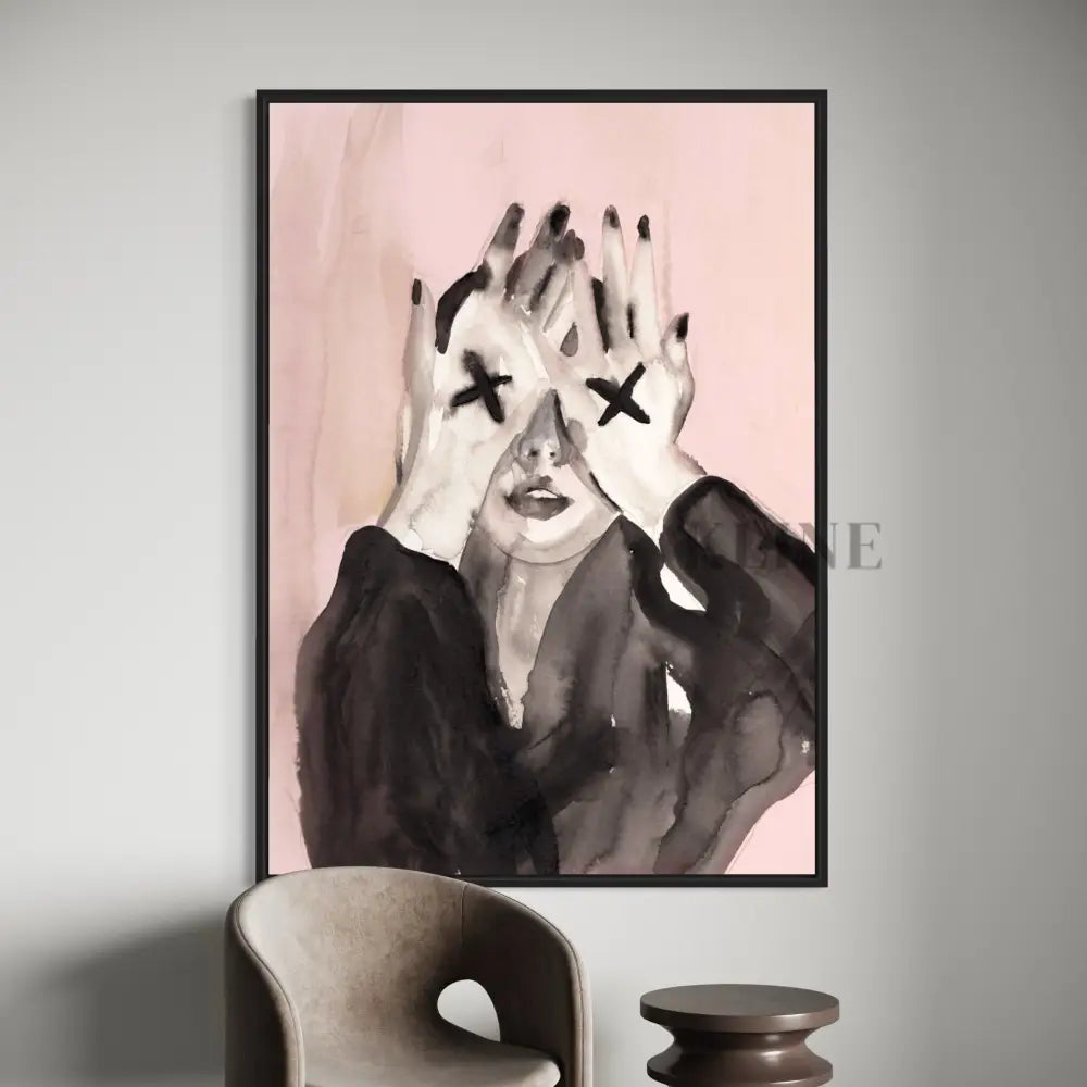 Make Me Wanna XX Pink - Hand Painting Arte de la pared del comedor