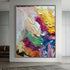 Hand-painted wall art in vibrant colors by Kline Collective®, transforming spaces with unique acrylic design.