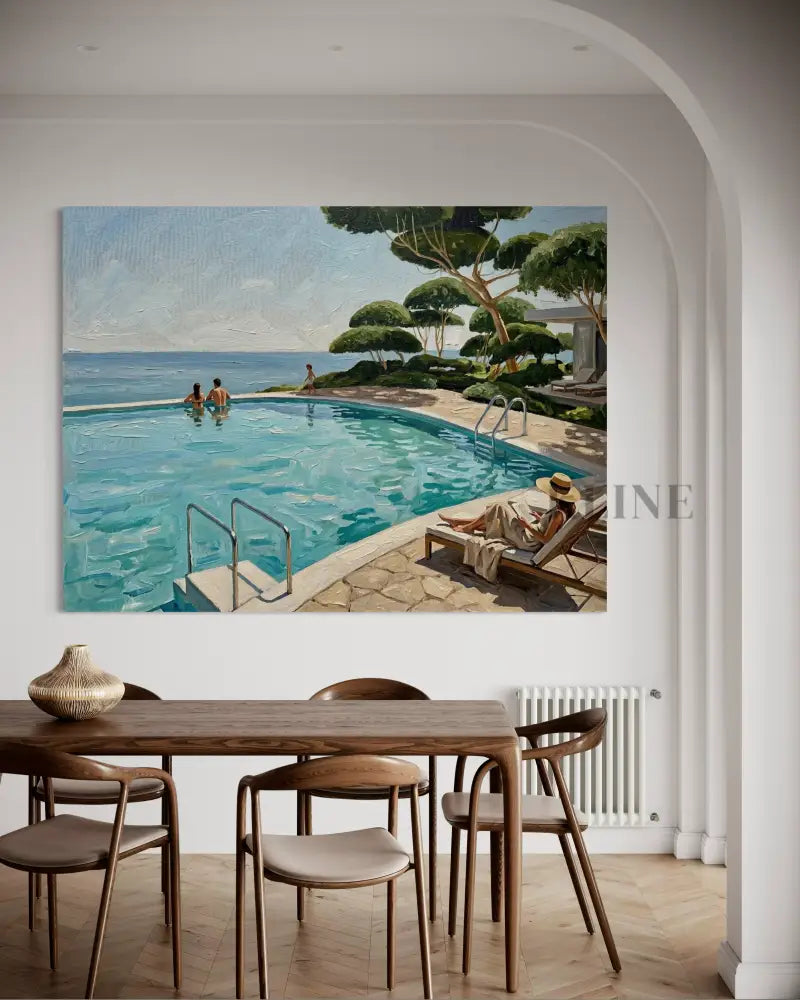 Mediterranean Afternoon - Hand Painting