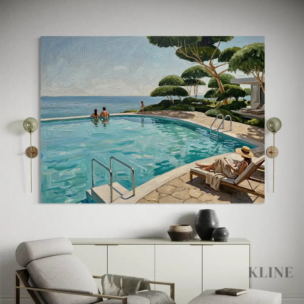 Mediterranean Afternoon - Hand Painting 