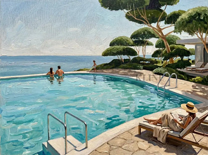 Mediterranean Afternoon - Hand Painting
