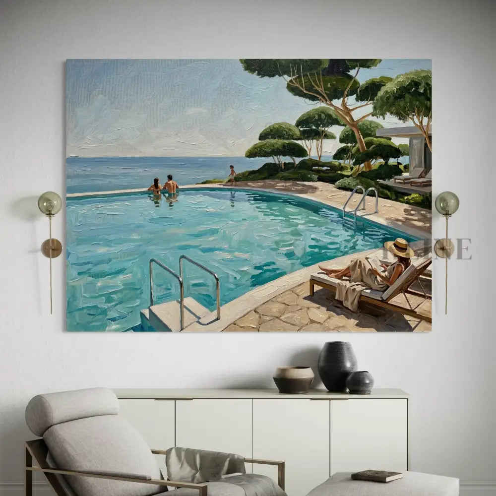 Mediterranean Afternoon - Hand Painting Nouveautés