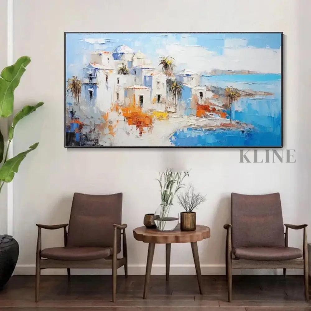 Mediterranean Midday - Hand Painting