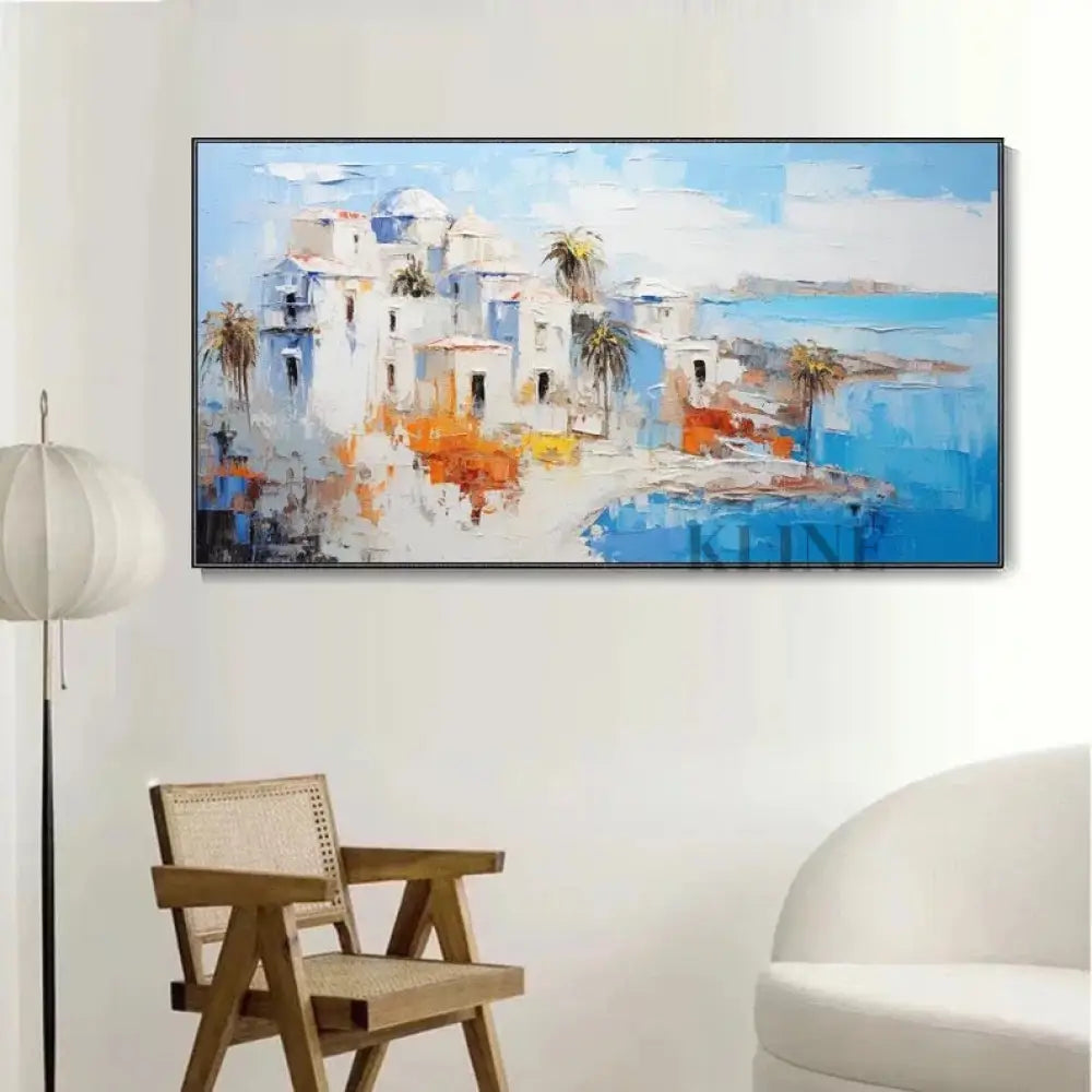 Mediterranean Midday - Hand Painting