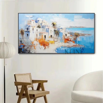 Mediterranean Midday - Hand Painting
