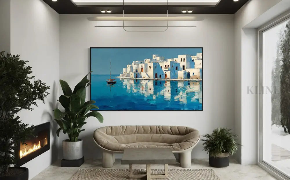 Mediterranean Morning - Hand Painting