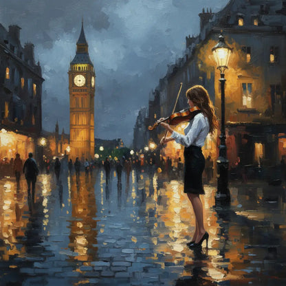 Melodies of the City - Hand Painting
