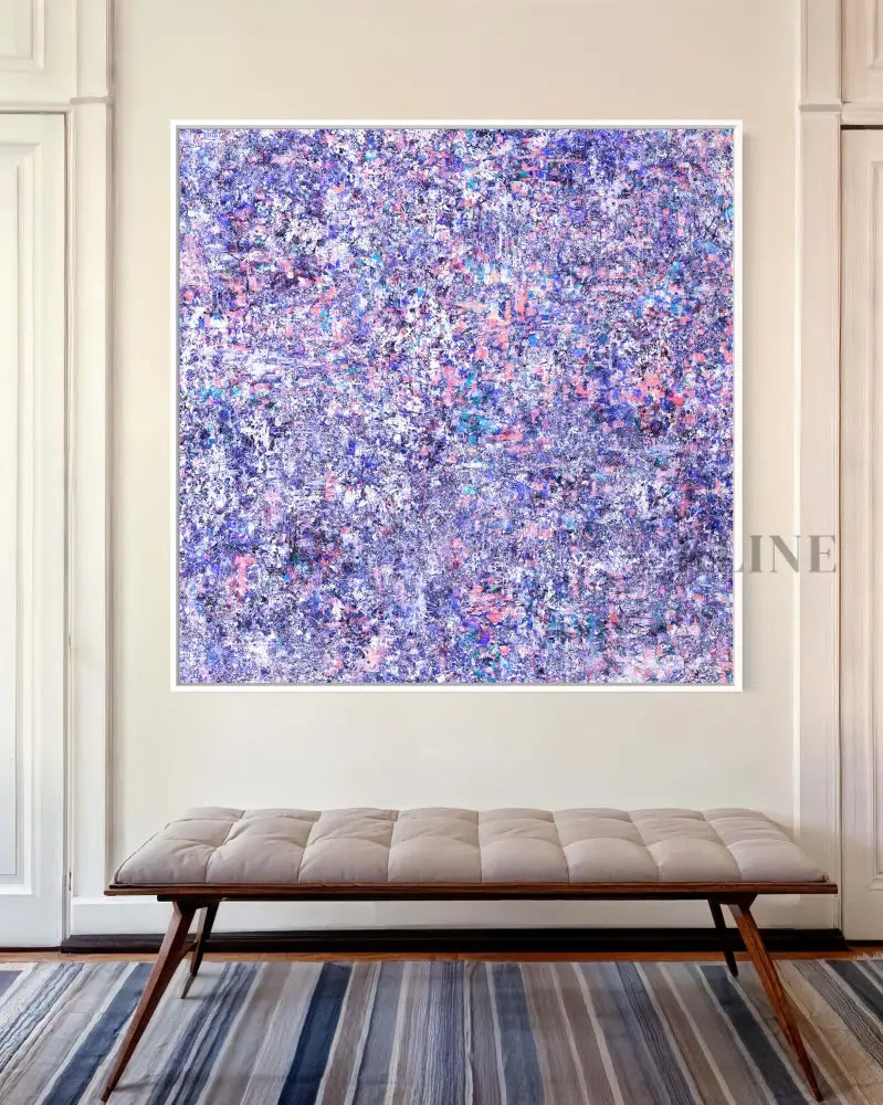 Mesmerizing Display - Hand Painting Art mural violet