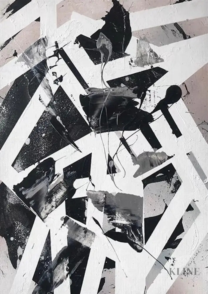 Messy Form - Hand Painting Arte de pared contemporáneo moderno