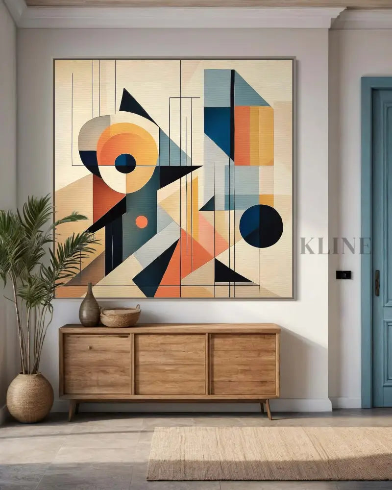 Mid Century Guineafowl - Hand Painting