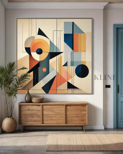 Mid Century Guineafowl - Hand Painting