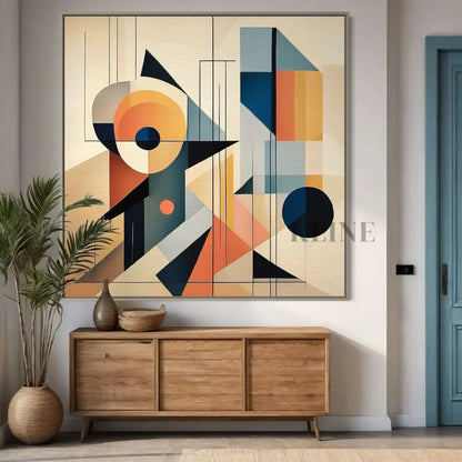 Mid Century Guineafowl - Hand Painting