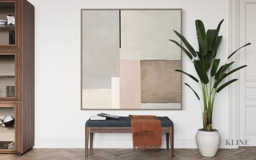 Mid-Century Modern 2 - Hand Painting Square Wall Art & Paintings