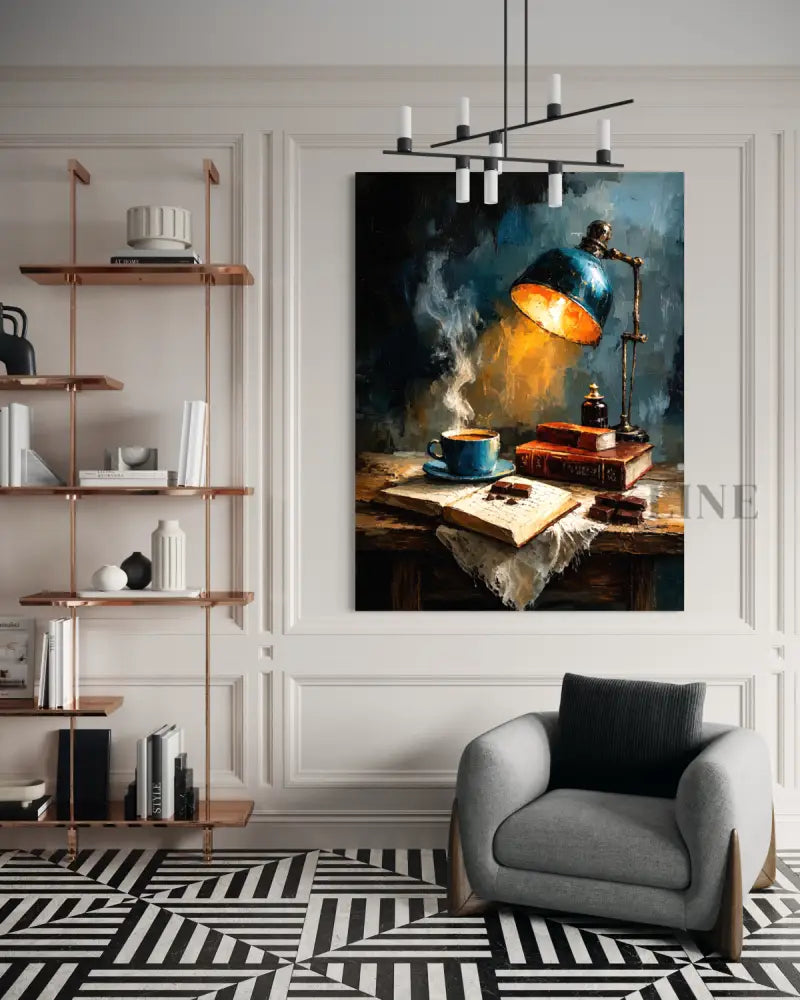 Midnight Desk Lamp - Hand Painting