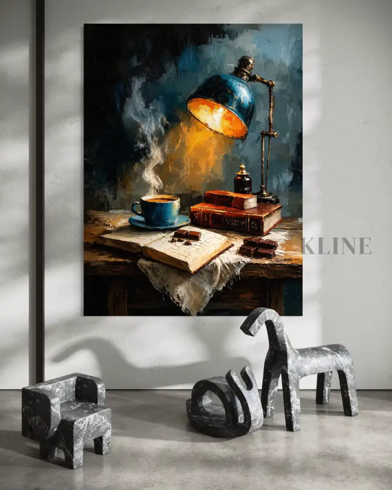 Midnight Desk Lamp - Hand Painting