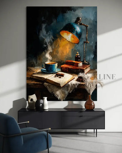 Midnight Desk Lamp - Hand Painting