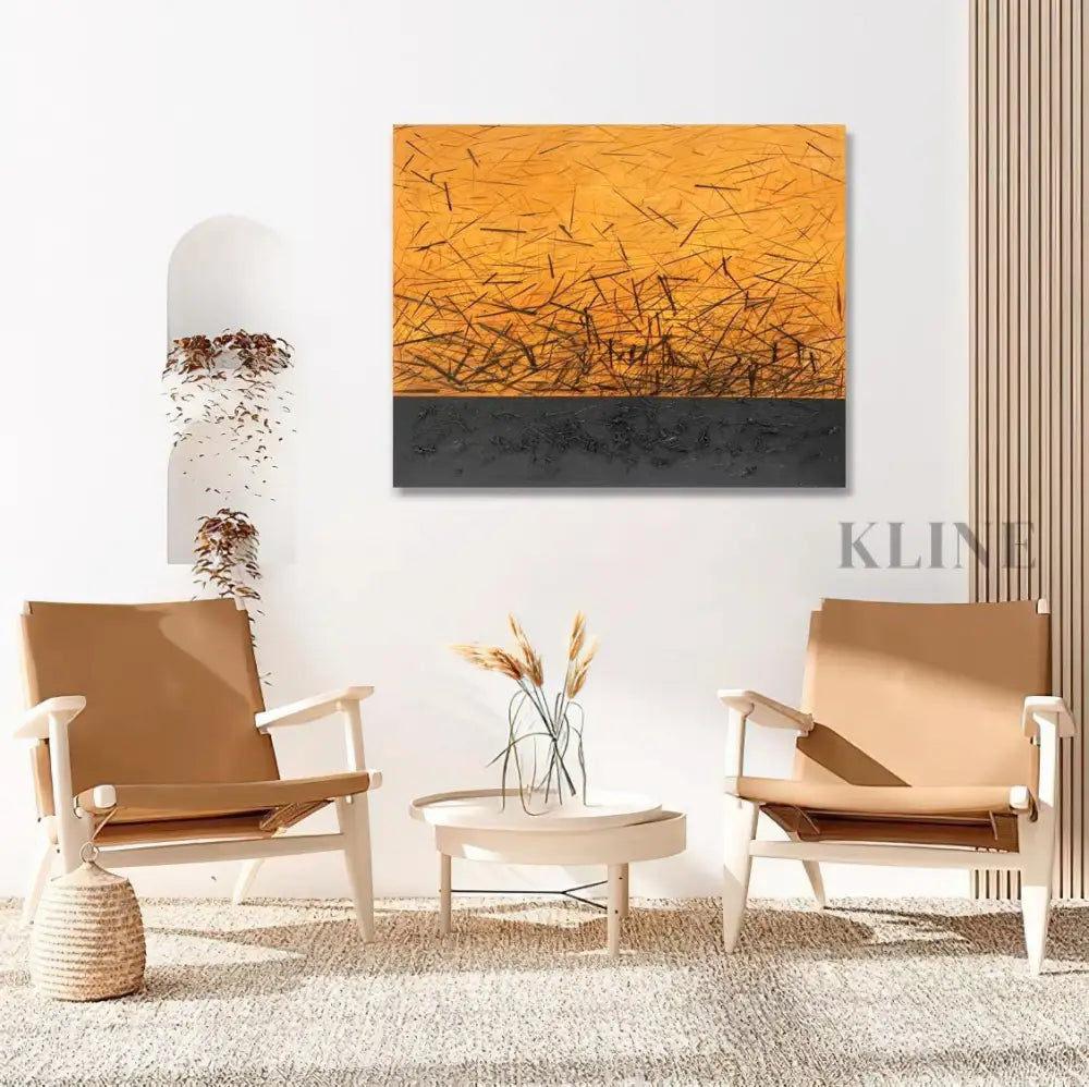 Midnight Sunburst - Hand Painting 