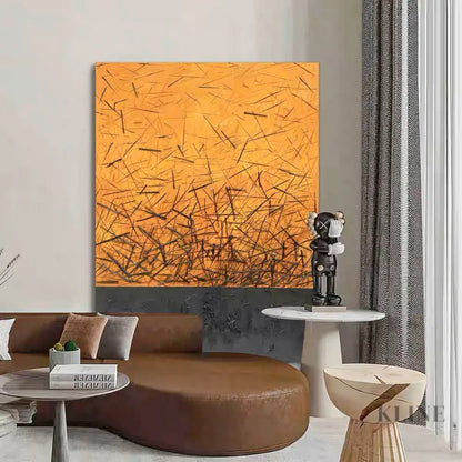 Midnight Sunburst - Rolled Canvas / 60x75cm / 24x30’’ - Hand Painting