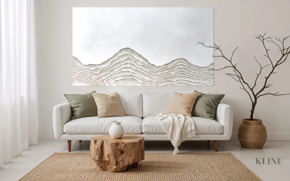 Minimal Mountain - Hand Painting