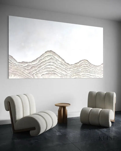 Minimal Mountain - Hand Painting