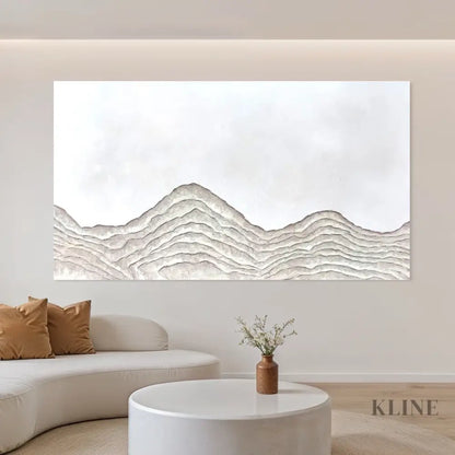 Minimal Mountain - Hand Painting